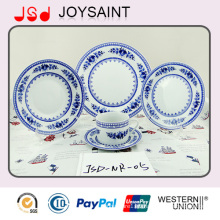 Flower Round Shaped Dinner Set with Ceramic